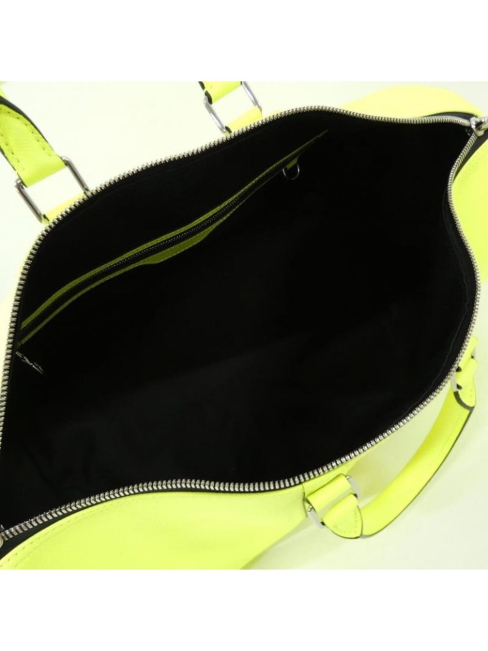 Louis Vuitton Taiga Llama Keepall Bandouliere Bag Neon Yellow - Picture 9 of 9